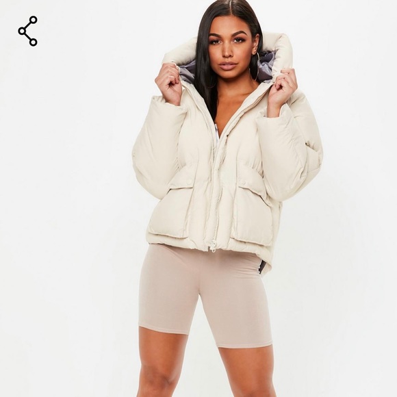 Missguided oversized hooded puffer jacket - Picture 4 of 4